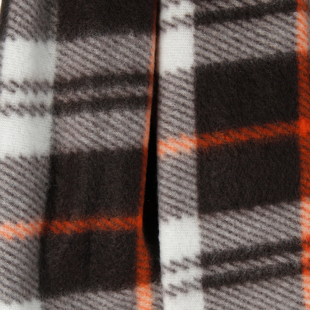 Plaid Cream - Orange