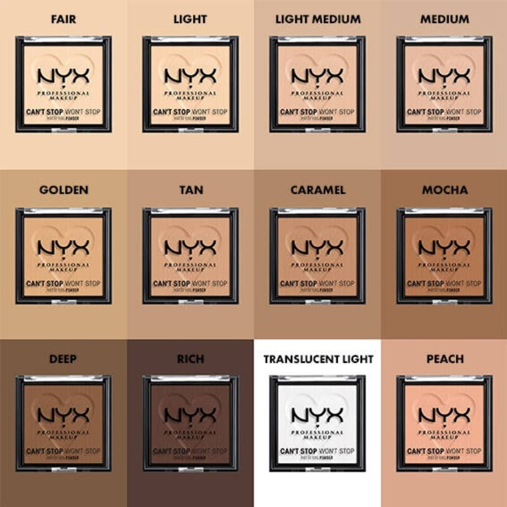 NYX PROFESSIONAL MAKEUP Can't Stop Won't Stop Mattifying Pressed Powder