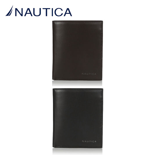 Nautica Men's 31NU19X003 Leather Credit Card ID Organizer Wallet