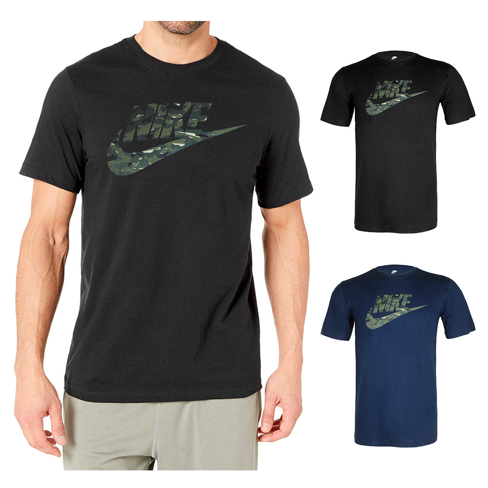 Nike Men's Short Sleeve Camouflage Logo Graphic Athletic Cut T-Shirt