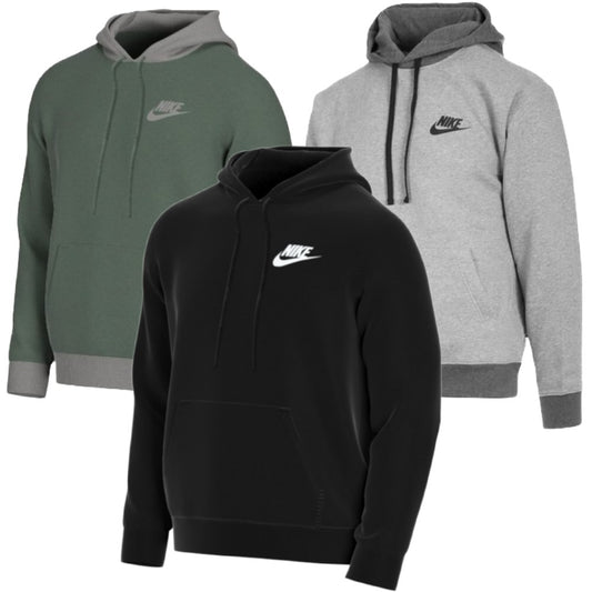 Nike Men's Hoodie Fleece Athletic Long Sleeve Gym Athletic Hooded Sweatshirt