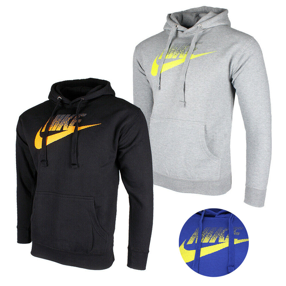 Nike Men's Long Sleeve Athletic Wear Futura Graphic Logo Active Pullover Hoodie