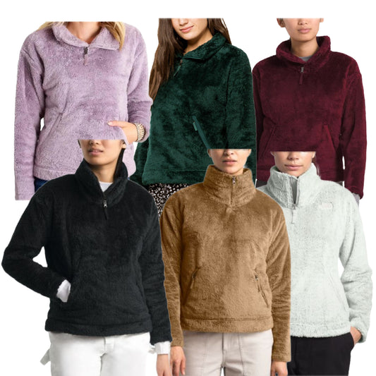 The North Face Women's Jacket Warm Furry Fleece Pullover Long Sleeve Coat