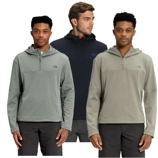 The North Face Men's Hoodie Wayroute 1/4 Zip Long Sleeve Fleece Pullover Top