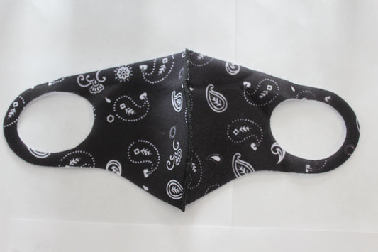12 Pc-Black Paisley