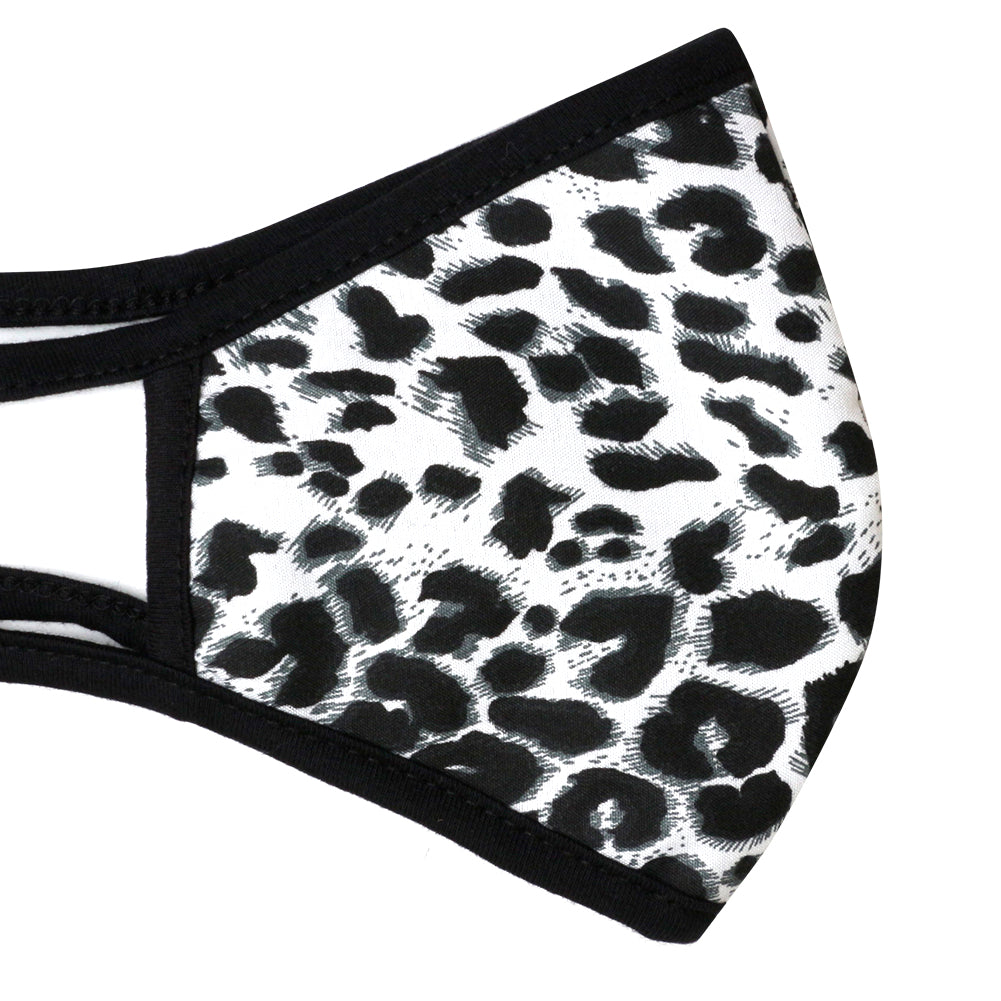 5 PC -White Leopard Print
