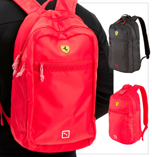 Puma Scuderia Ferrari Fanwear Backpack Laptop Sleeve Sports Car Zipper 4x12x18