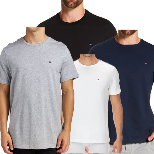Tommy Hilfiger Men's T-Shirt Crewneck Short Sleeve Casual Core Essential Tee