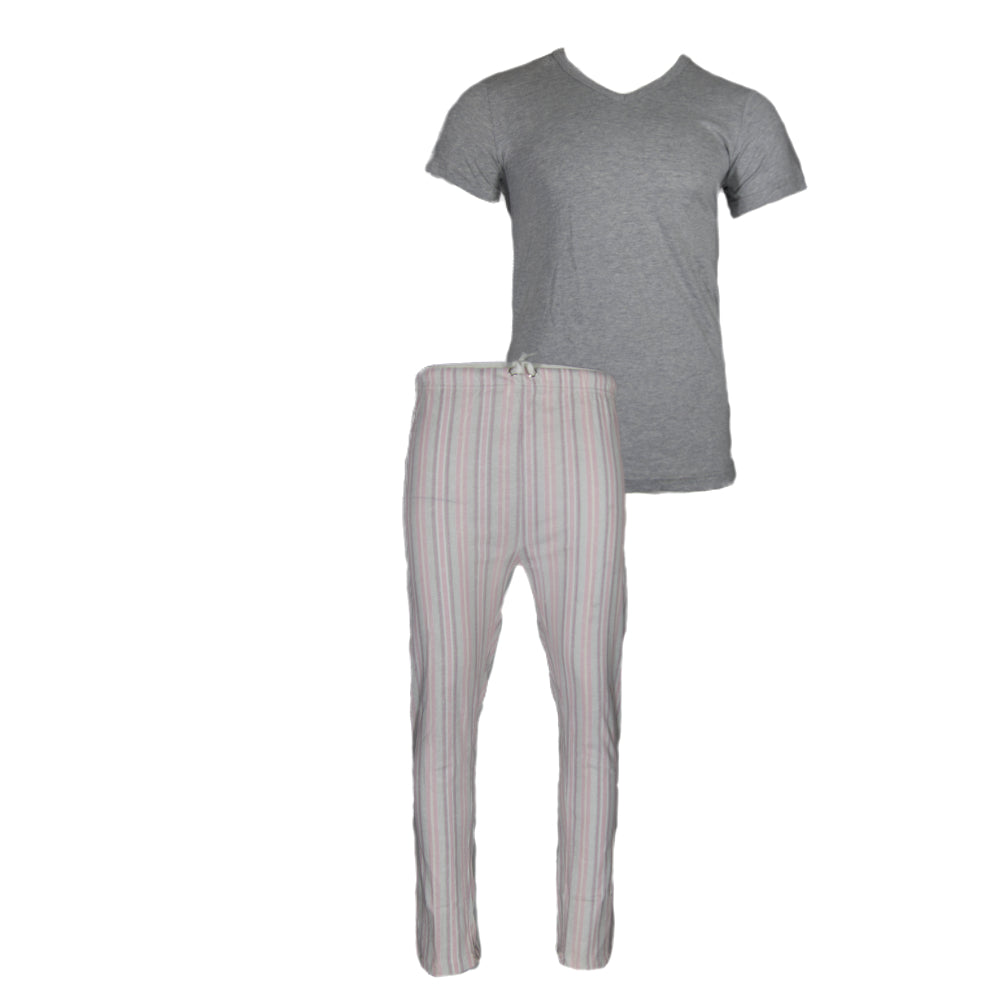 Grey Pink Stripe Grey