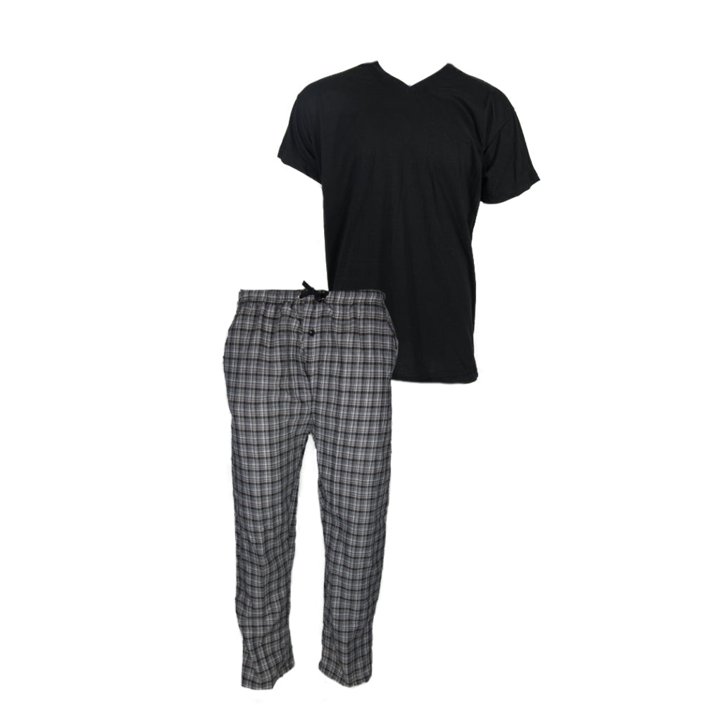 Grey Check Black