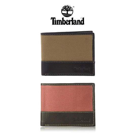 Timberland Men's NP0379 Leather Billfold Wallet and Key Fob Gift Box Set