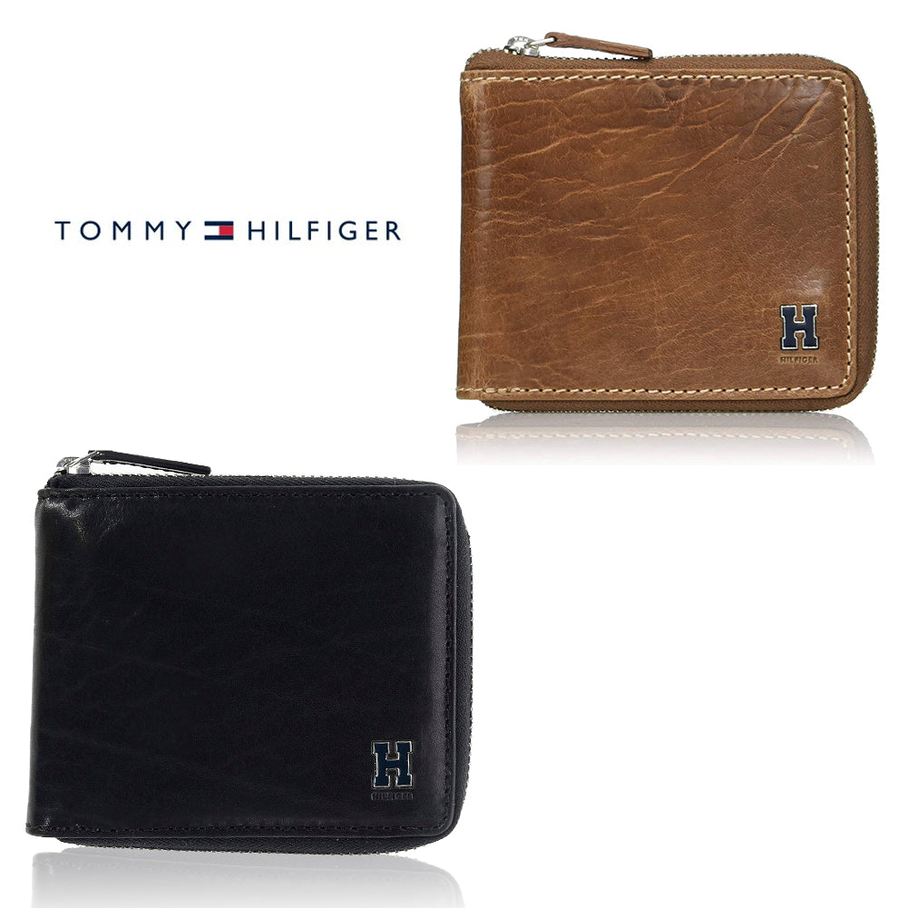 Tommy Hilfiger Men's 31TL130047 RFID Protection Passcase Zip Around Wallet