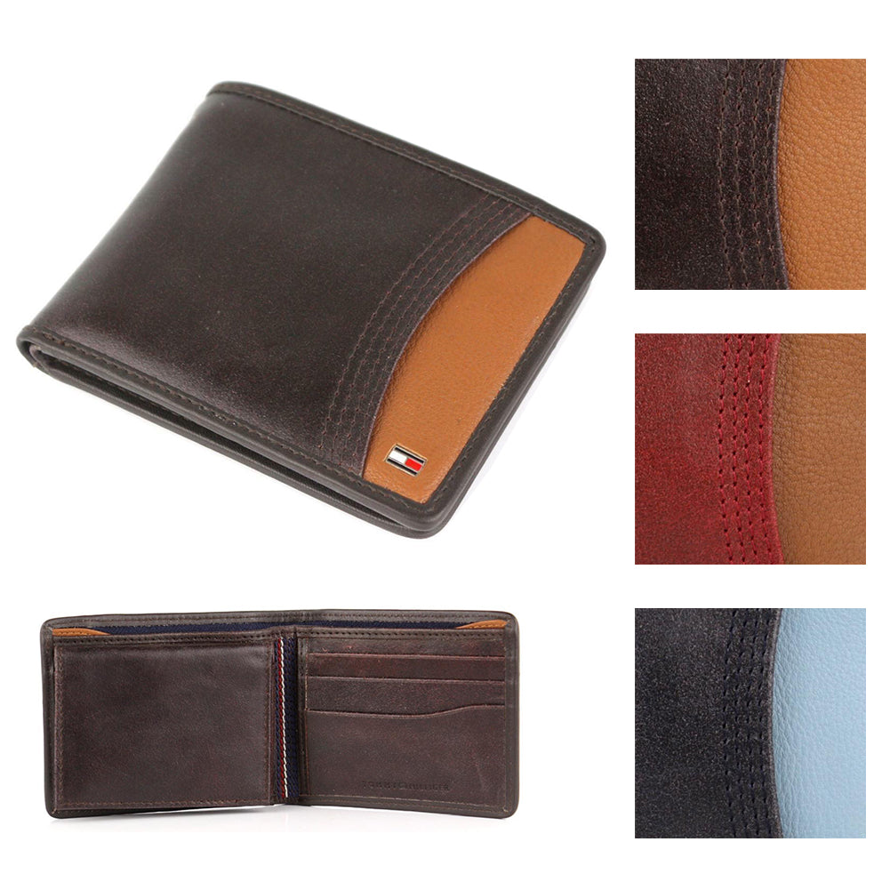 Tommy Hilfiger Men's 31TL22014 Premium Leather Flip ID Passcase Wallet