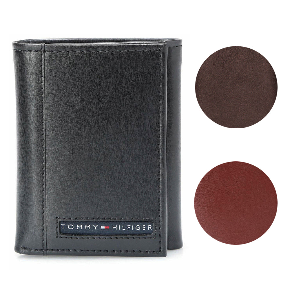 Tommy Hilfiger Men's 31TL11X033 Leather Credit Card ID Trifold Wallet