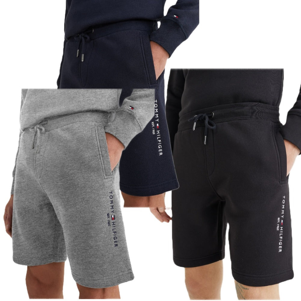Tommy Hilfiger Men's Shorts Est. 1985 Logo Elastic Drawstring Waist Sweatshorts