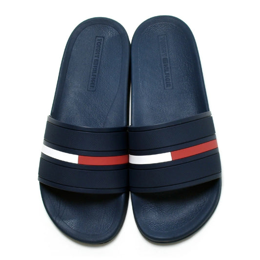 Tommy Hilfiger Men's Slide Designer Logo Slippers Ennis Flip Flop Sandals