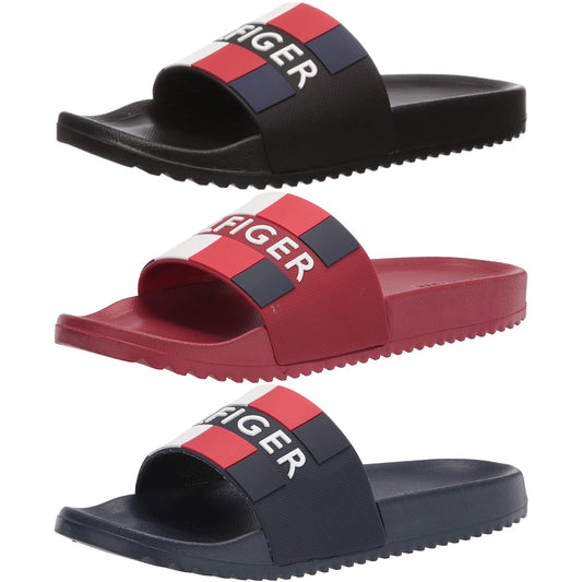 Tommy Hilfiger Men's Slide Designer Casual Striped Slippers Romey Sandals