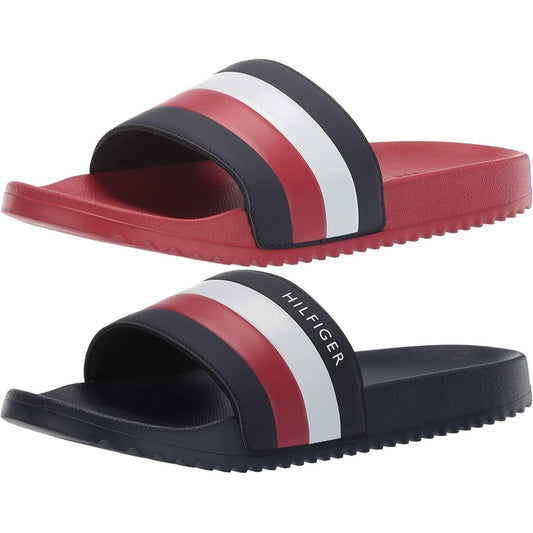 Tommy Hilfiger Men's Slide Designer Striped Slippers Rozi Flip Flop Sandals