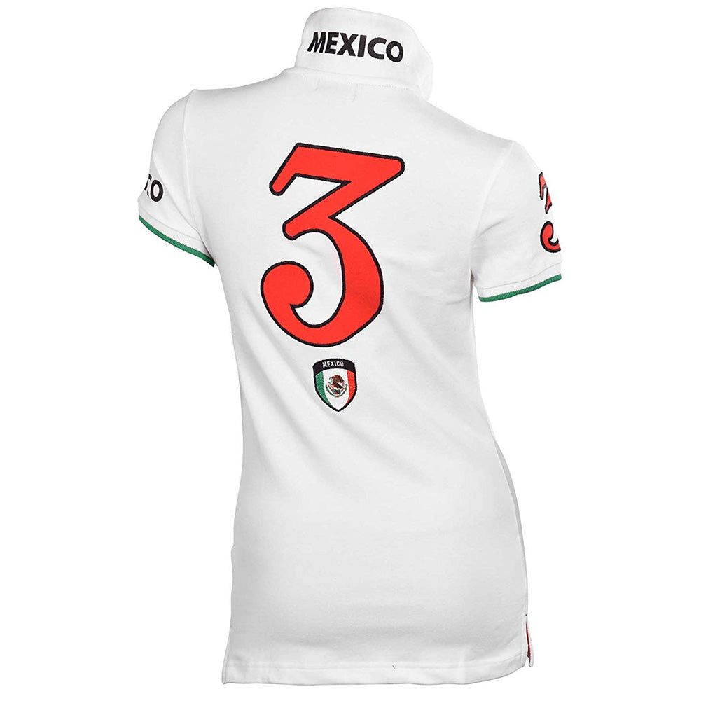 US Polo Assn. Ladies Short Sleeve Mexico Emblem Mesh Polo Shirt