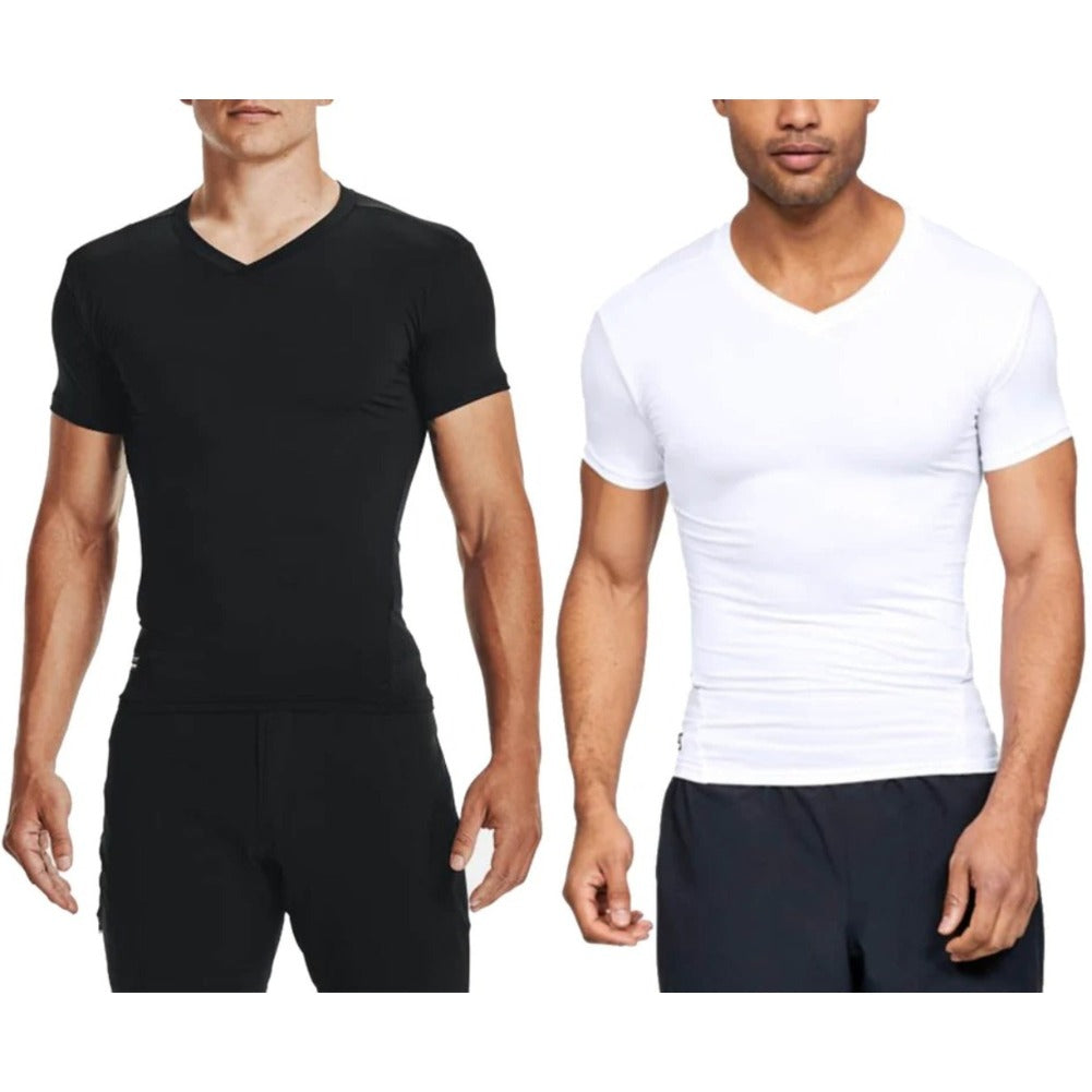Under Armour Mens V-Neck T-Shirt UA Tactical HeatGear Compression Tee 1216010