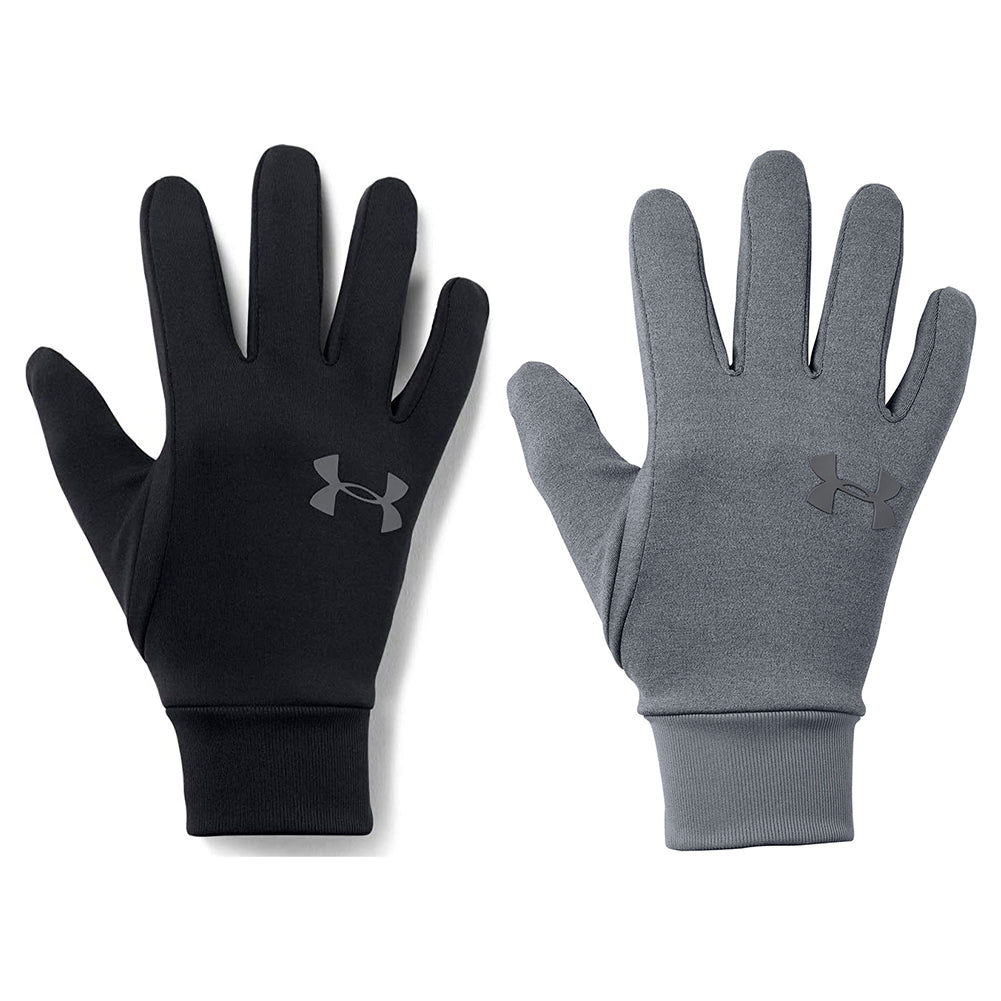 Under Armour Men's Liner 2.0 Running Gloves Grey Ultra Soft Knit Glove 1318546