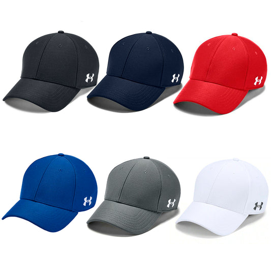 Under Armour Men's UA Blitzing Blank Stretch Fit Cap Curved Flex Hat 1325823
