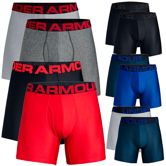 Under Armour Men's Boxer Brief UA Tech 6" Boxerjock Underwear - 2 Pack 1327415