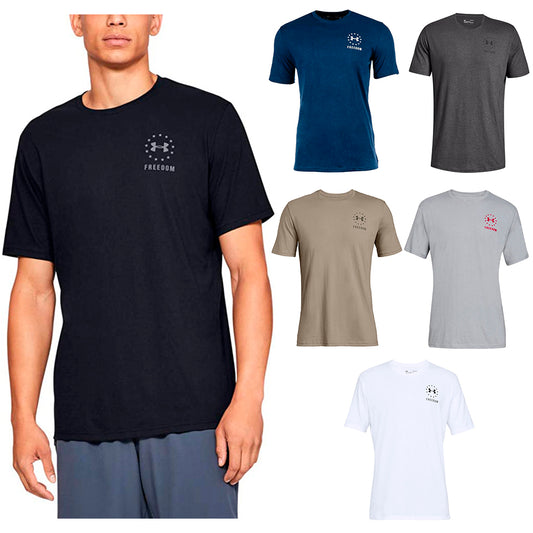 Under Armour T-Shirt Men's Athletic UA Freedom Left Chest Short Sleeve 1330059