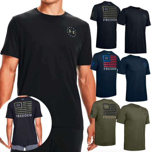 Under Armour Men's UA Freedom Banner T-Shirt Graphic Short Sleeve Tee 1352147