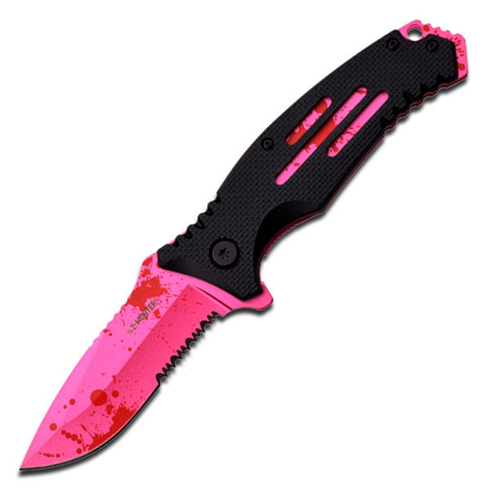 Black / Pink / Red Spatter