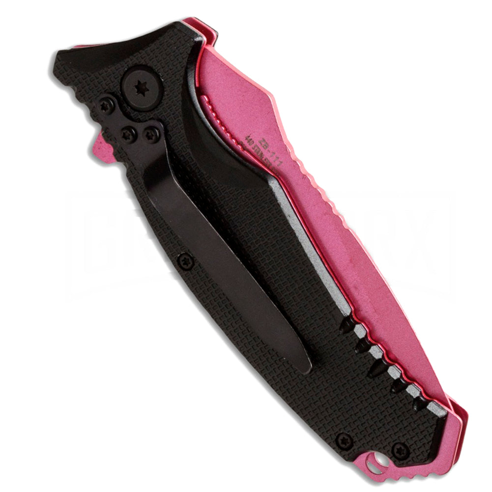 Black / Pink / Red Spatter