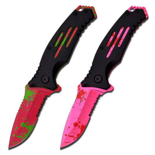 Z-HUNTER 4.5” Closed Blood Hunter Spatter Assisted Spring Pocket Knife