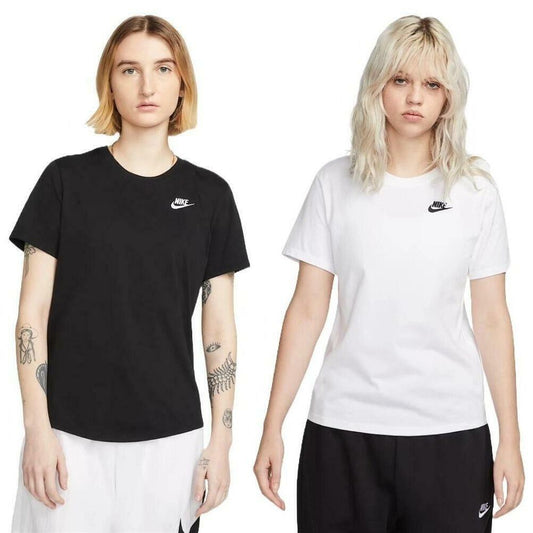 Nike Women's T-Shirt Sportswear Club Essentials Standard Fit Athletic Shirt