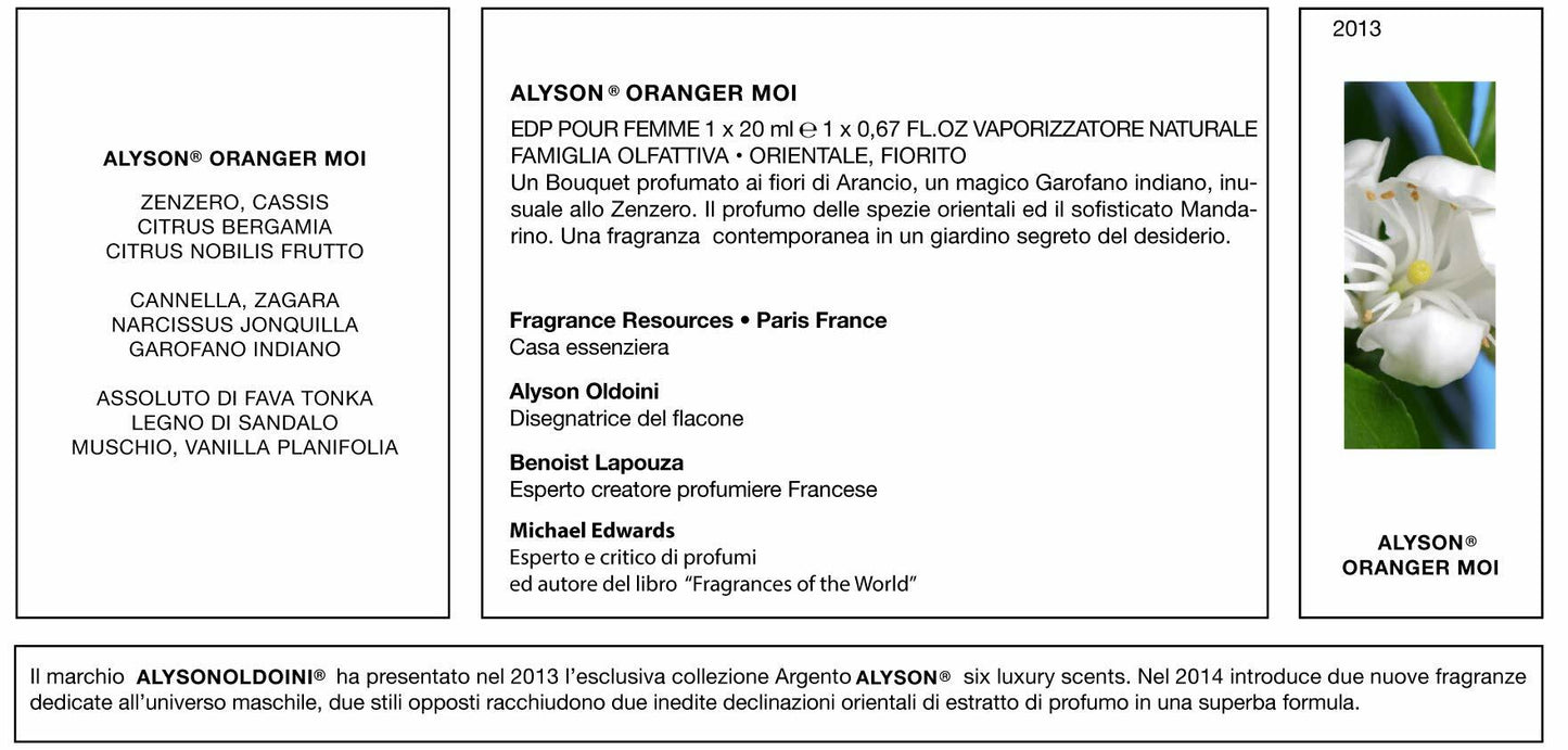 Alyson Oldoini Oranger Moi by Alyson Oldoini Eau De Parfum Refillable Spray 1.4 oz for Women