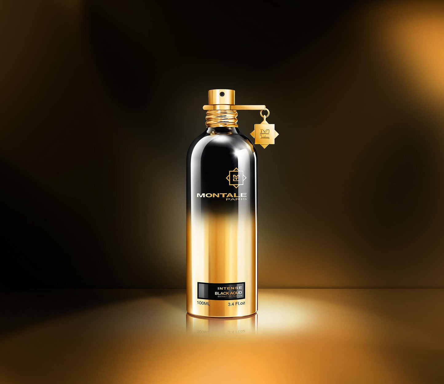 Montale Intense Black Aoud by Montale Eau De Parfum Spray (Unisex) 3.4 oz for Men