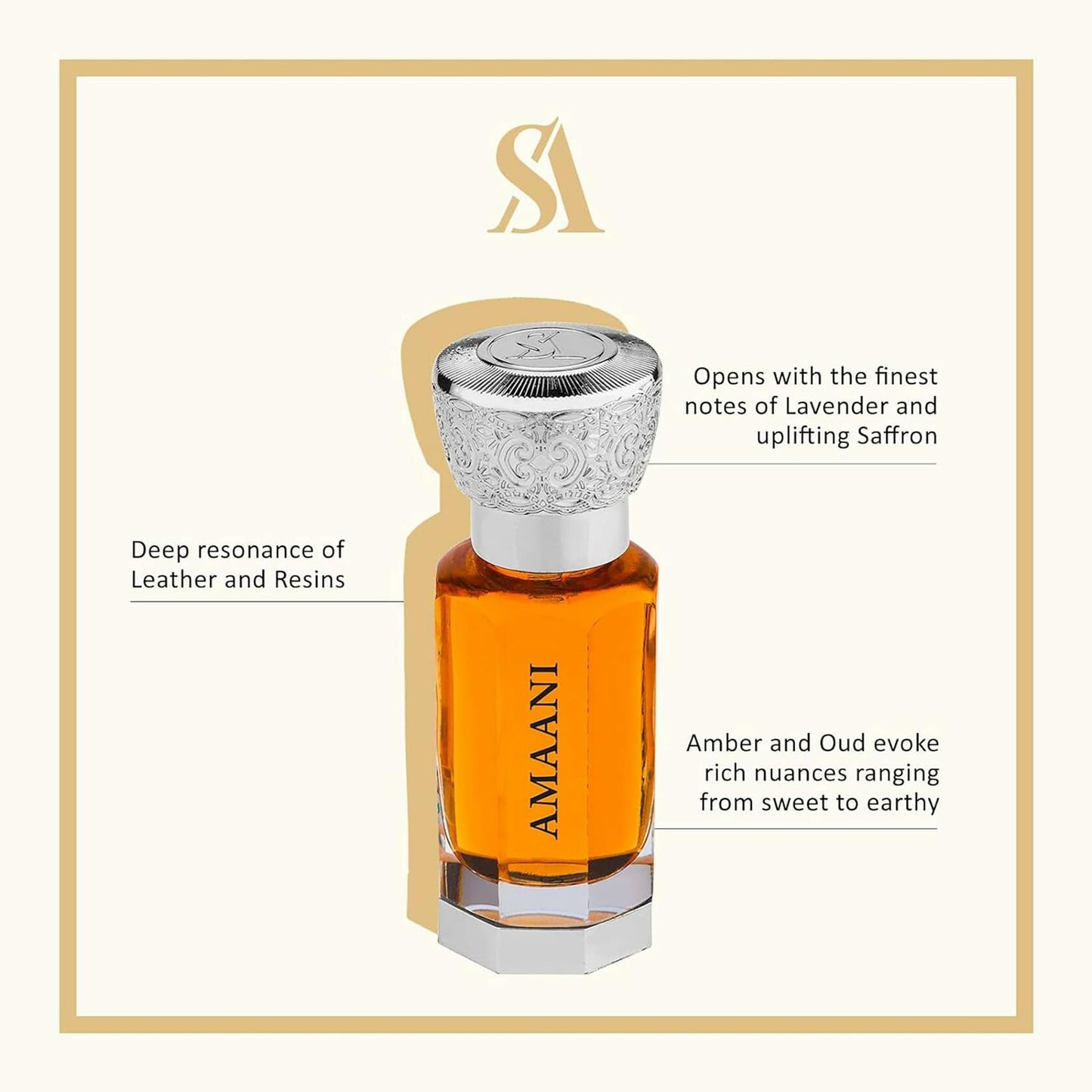 Swiss Arabian Amaani by Swiss Arabian Perfume Oil (Unisex) .40 oz for Men