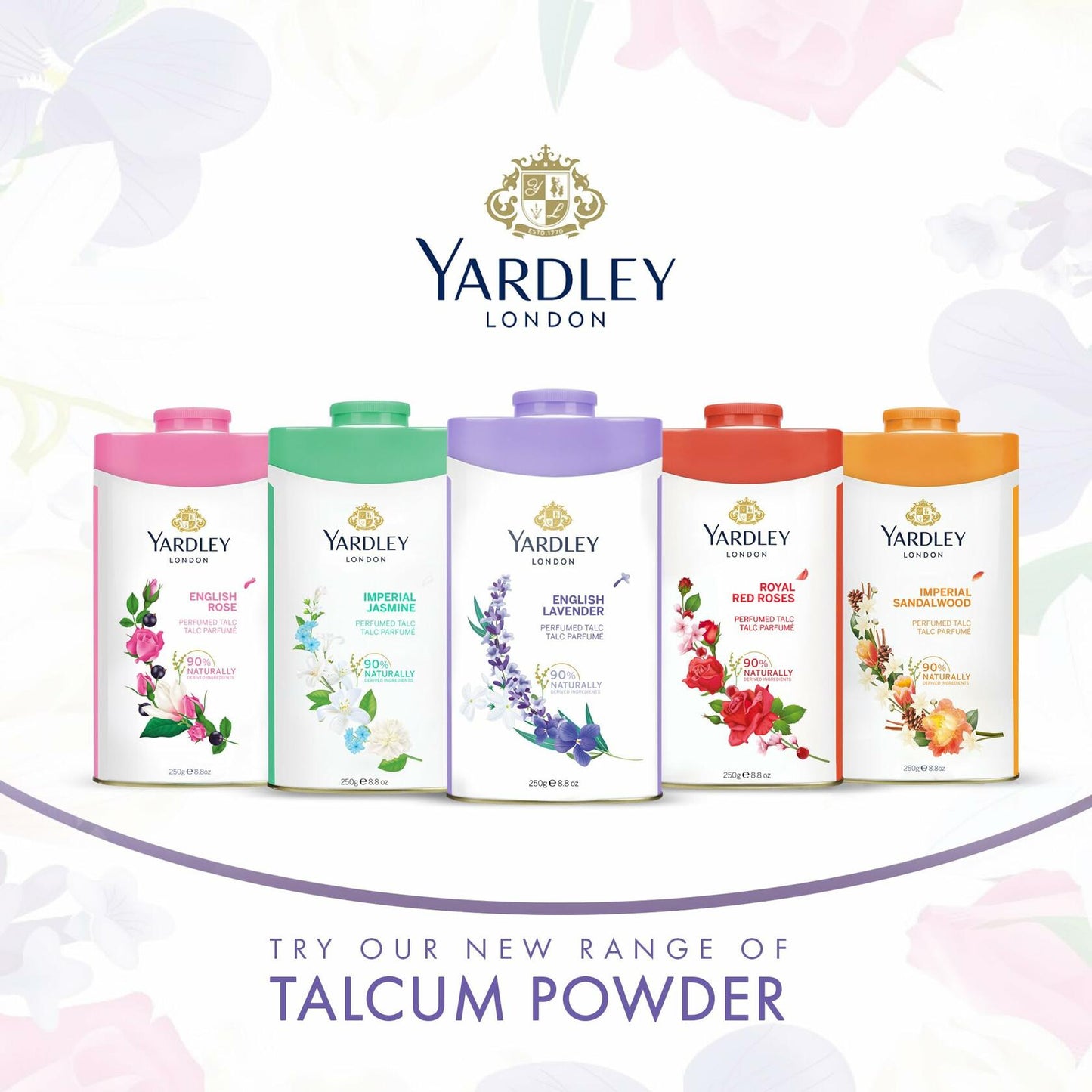 English Lavender by Yardley London Perfumed Talc 8.8 oz for Women