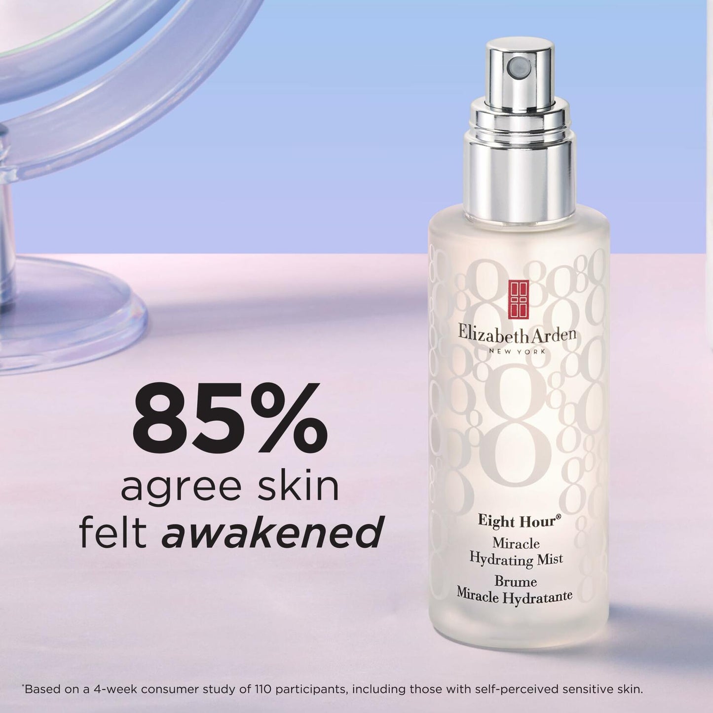Elizabeth Arden Eight Hour Miracle Hydrating Face Mist, Dewy Facial Spray Moisturizer, Dry Skin Care with Antioxidants & Glycerin, 3.4 fl oz
