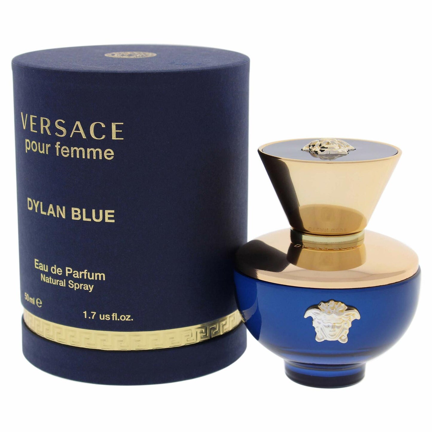 Versace Dylan Blue Pour Femme Eau de Parfum Spray, 1.7 Fl Oz, Pack of 1