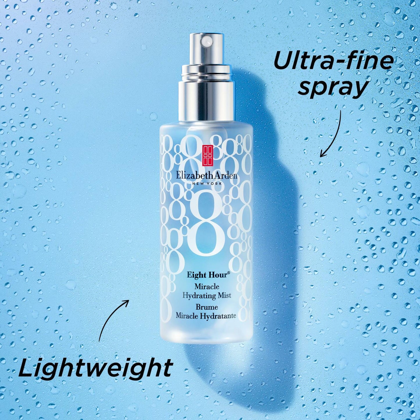 Elizabeth Arden Eight Hour Miracle Hydrating Face Mist, Dewy Facial Spray Moisturizer, Dry Skin Care with Antioxidants & Glycerin, 3.4 fl oz