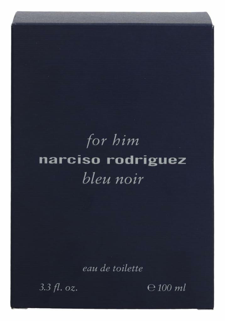 Narciso Rodriguez Him Bleu Noir Eau de Toilette Spray for Men, 3.3 Ounce