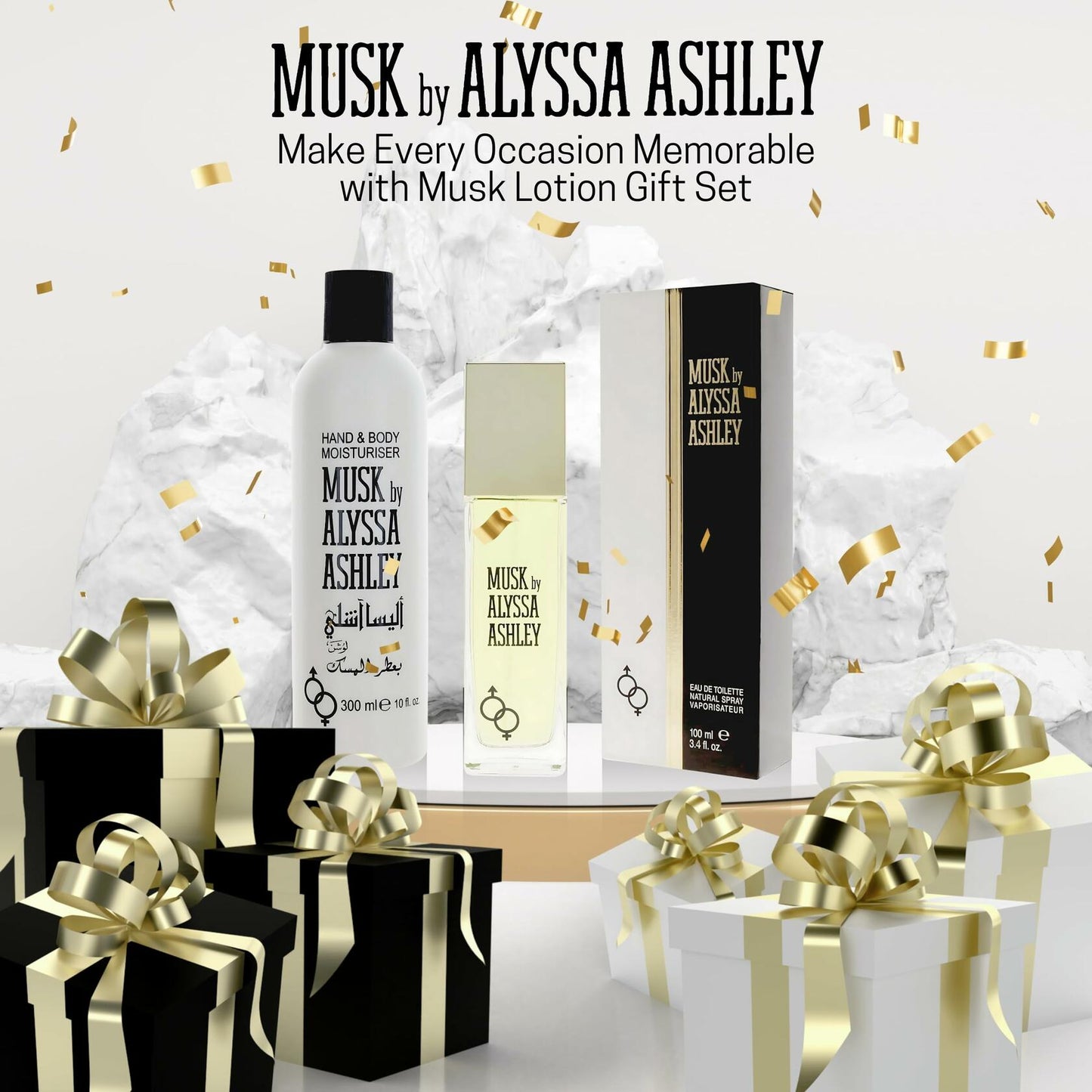 ALYSSA ASHLEY Musk Perfume and Lotion Set