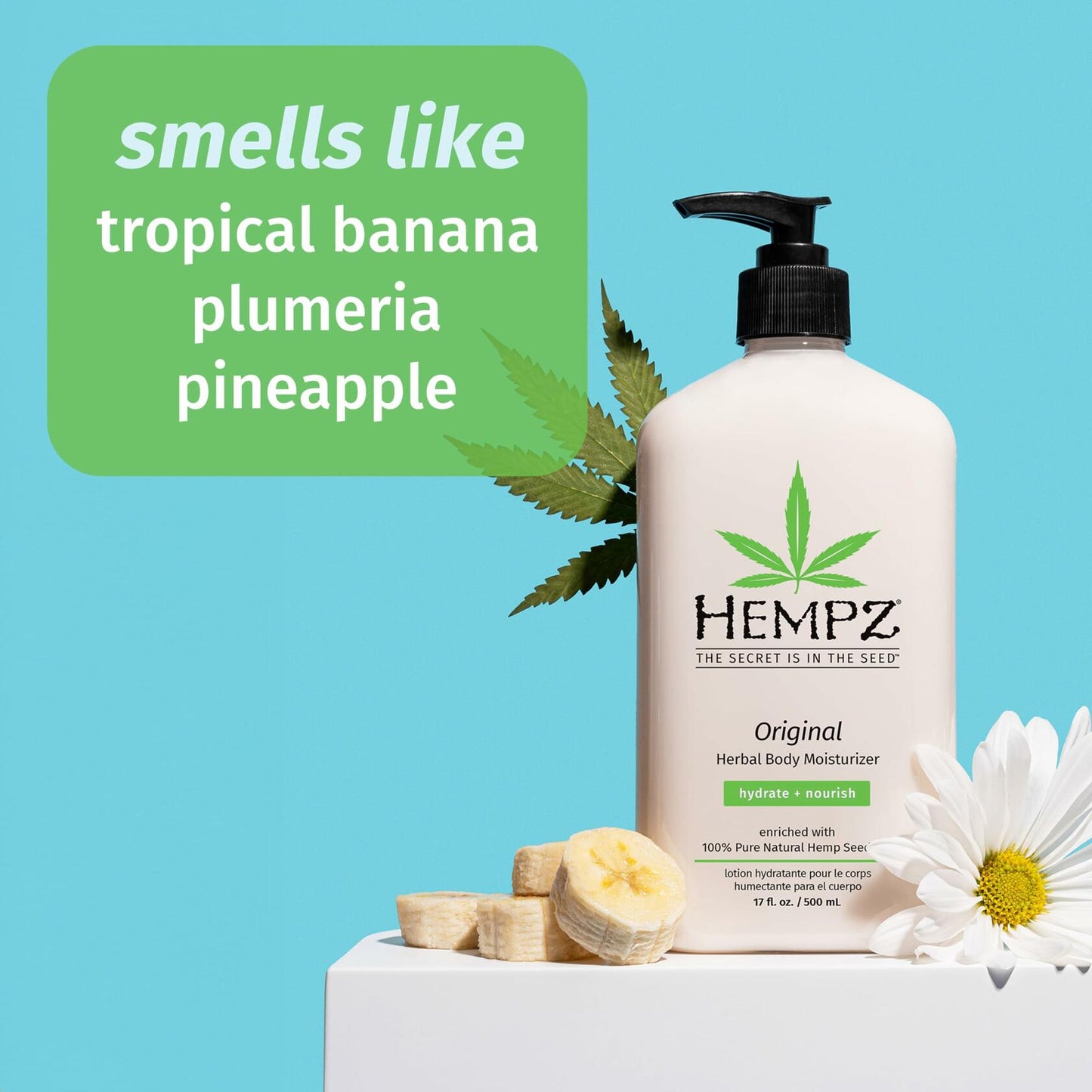 Hempz Herbal Moisturizer, 17-Fluid Ounce (500 ml) (Package may vary)