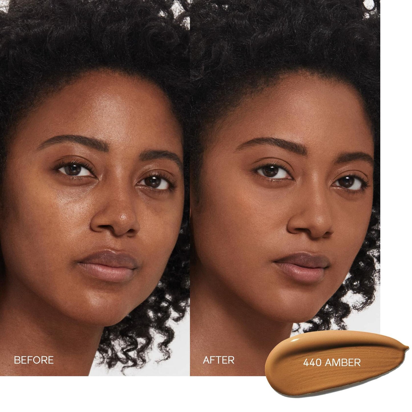 Shiseido Synchro Skin Self-Refreshing Foundation SPF 30, 440 Amber - Medium, Buildable Coverage + 24-Hour Wear - Waterproof & Transfer Resistant - Non-Comedogenic