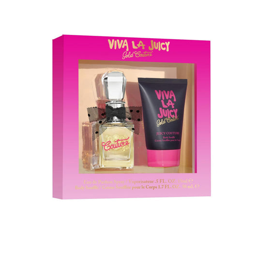 Juicy Couture Viva La Juicy Gold Couture 2 Piece Fragrance Gift Set for Women, 0.5 fl. oz
