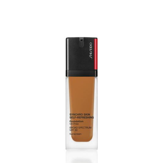 Shiseido Synchro Skin Self-Refreshing Foundation SPF 30, 440 Amber - Medium, Buildable Coverage + 24-Hour Wear - Waterproof & Transfer Resistant - Non-Comedogenic