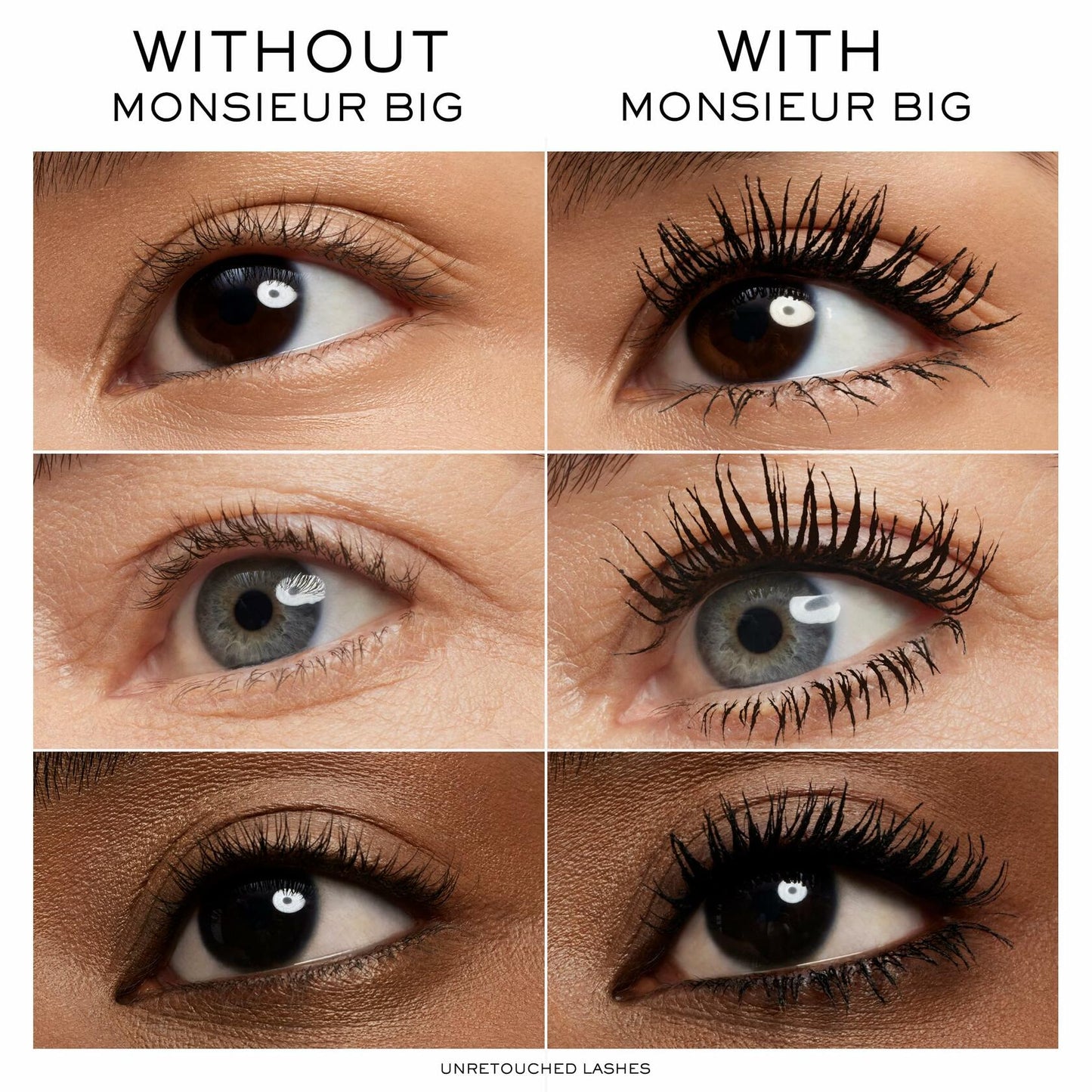 Lancôme Monsieur Big Mascara – Instant Volume Mascara with False Lash Effect – Up to 12x More Volume & 24-Hour Wear - Volumizing & Lengthening - Smudge & Flake Free – Black