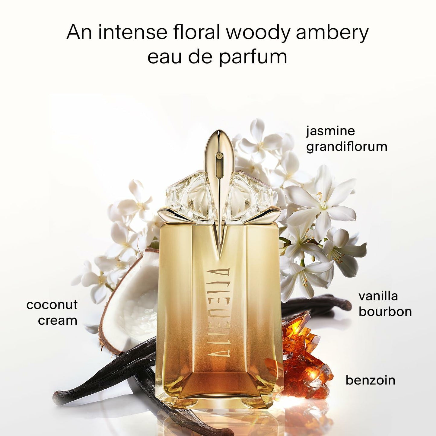 Mugler Alien Goddess Intense - Eau de Parfum - Women's Perfume - Floral & Woody - With Bergamot, Jasmine, and Vanilla - Long Lasting Fragrance - 2.0 Fl Oz