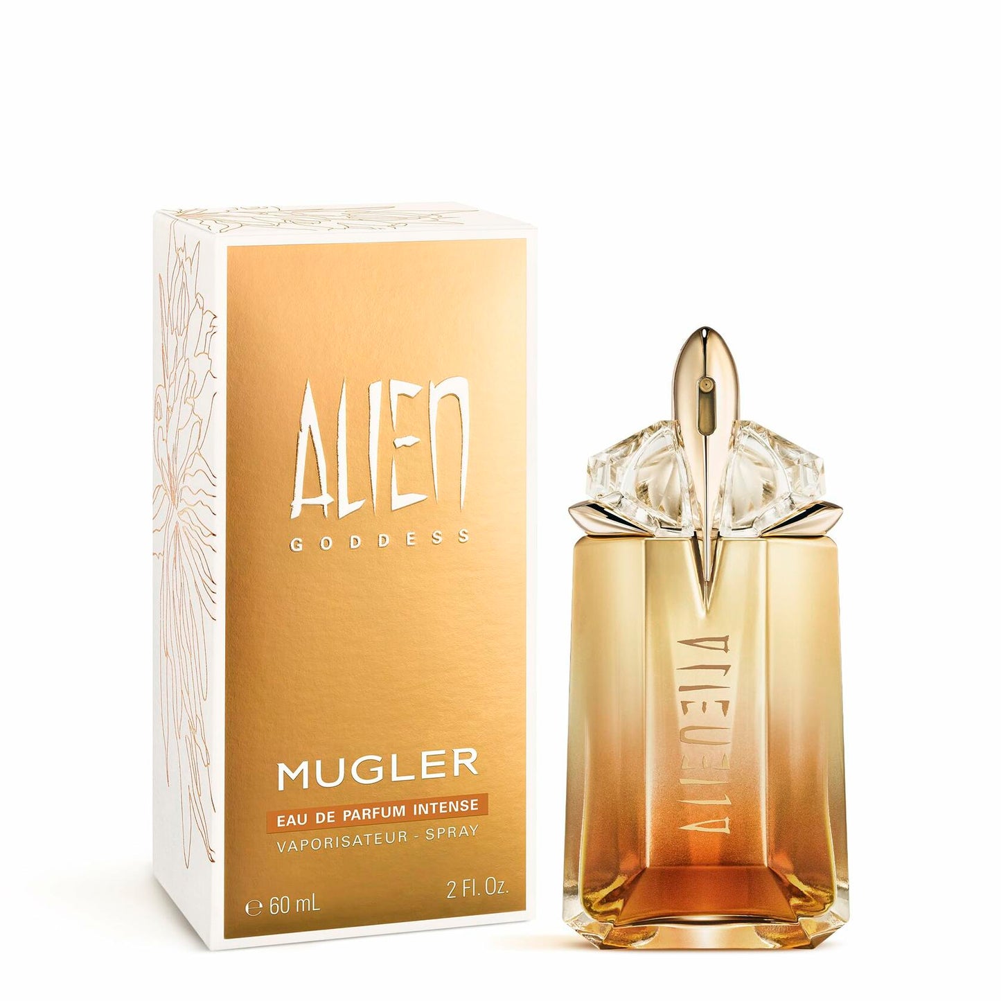Mugler Alien Goddess Intense - Eau de Parfum - Women's Perfume - Floral & Woody - With Bergamot, Jasmine, and Vanilla - Long Lasting Fragrance - 2.0 Fl Oz