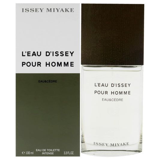 Issey Miyake Leau Dissey Eau and Cedre EDT Intense Spray Men 3.3 oz